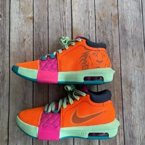 Nike Vibrant Orange and Pink Athletic Shoes